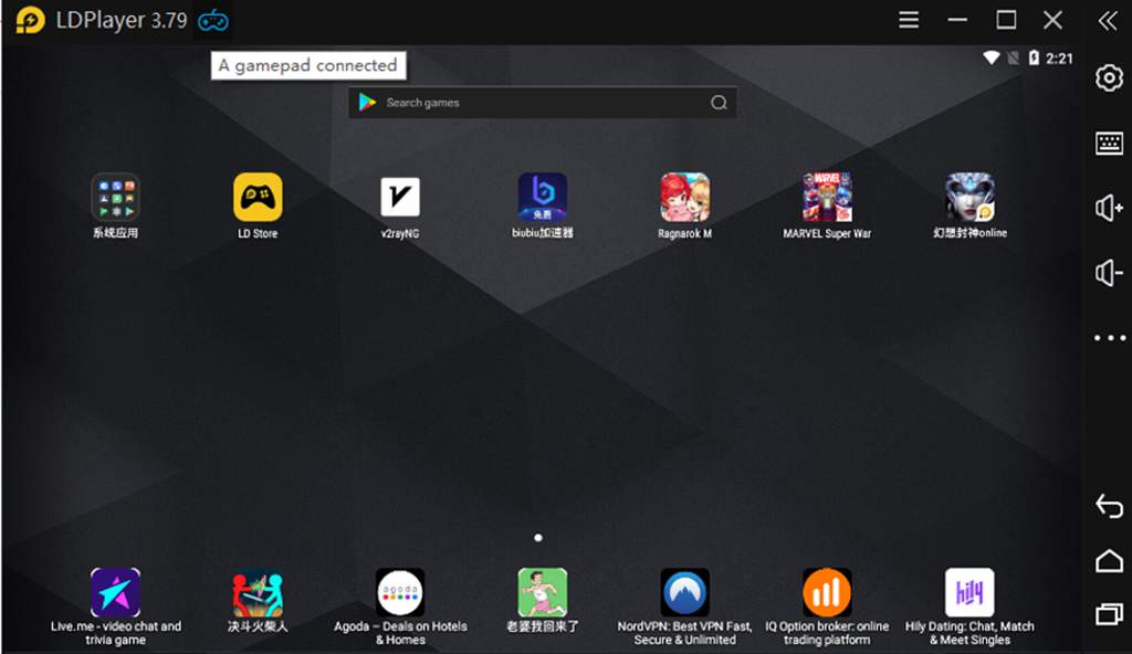 A Gamepad Connected to LDPlayer