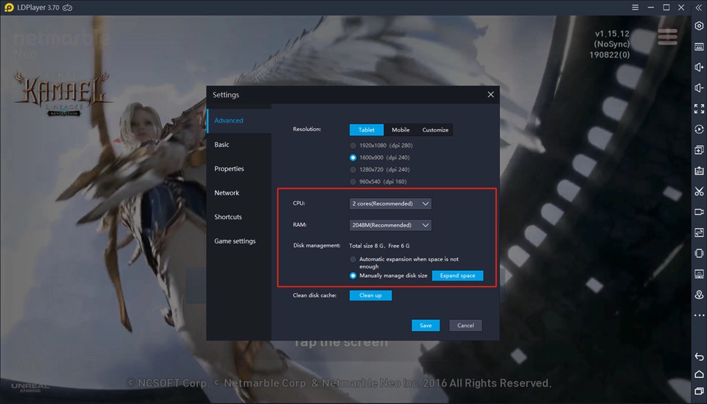 Allocate More Resources To Emulator