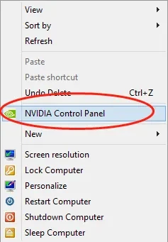 change the graphics card settings