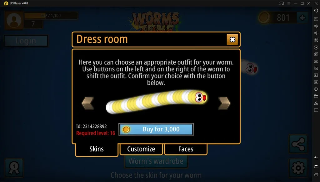 Customize Your Worm