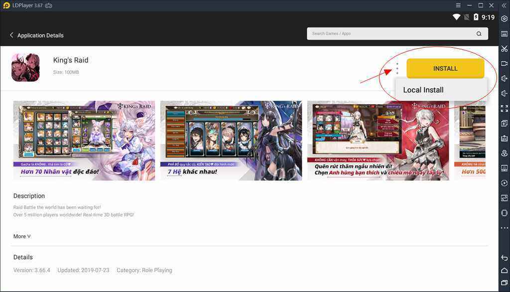 Install Kings Raid On LDPlayer