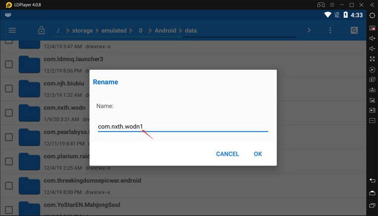 Rename Com Nxth Wodn