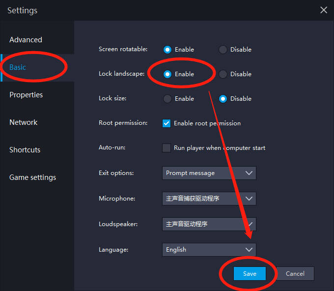 Save New Settings