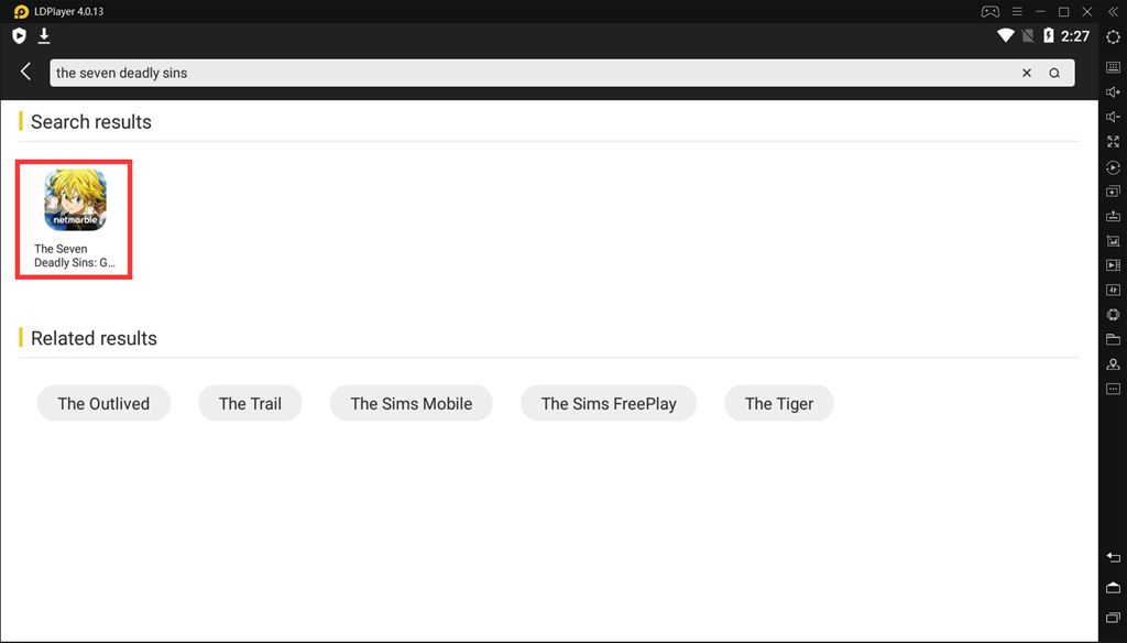 Search The Seven Deadly Sins