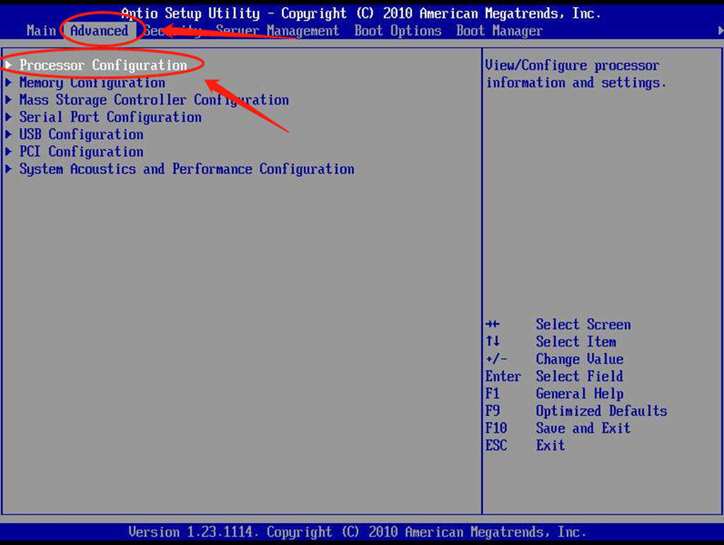 the first step to enable vt