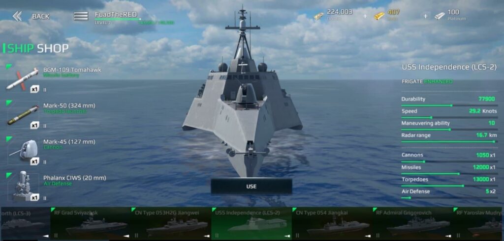 نصائح عامة في لعبة Modern Warships