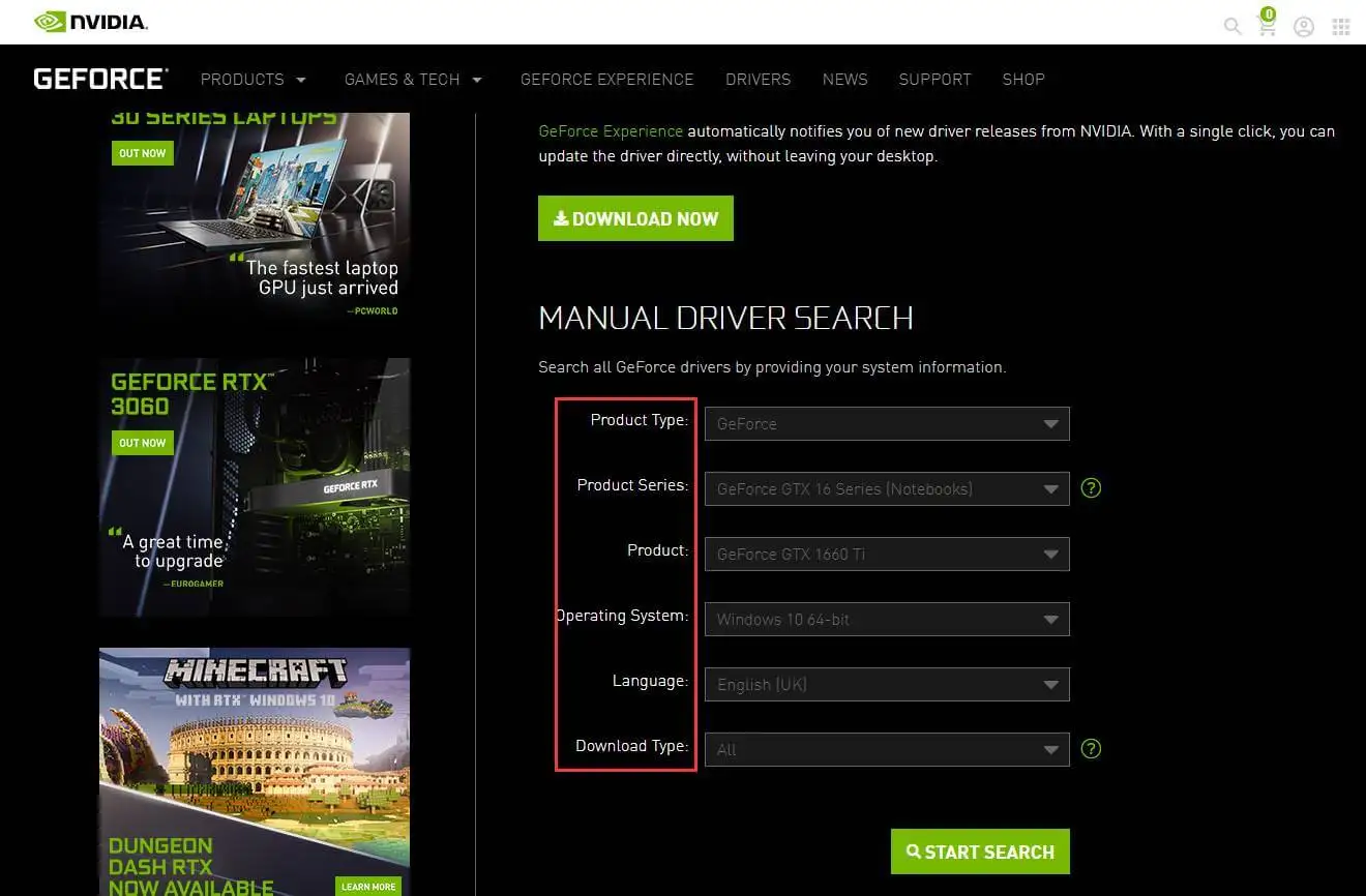 حل مشكلة الصورة المكسورة بعد ترقية إصدار برنامج تشغيل NVIDIA إلى 442.74