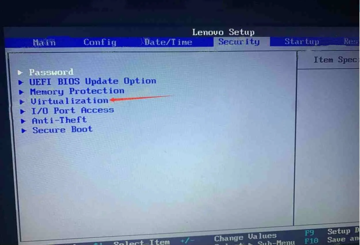 كيفية تمكين المحاكاة الافتراضية (VT) على الكمبيوتر المكتبية والكمبيوتر المحمول من Lenovo