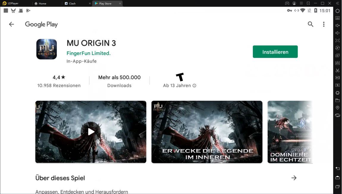 Wie spielt man MU Origin 3 auf PC