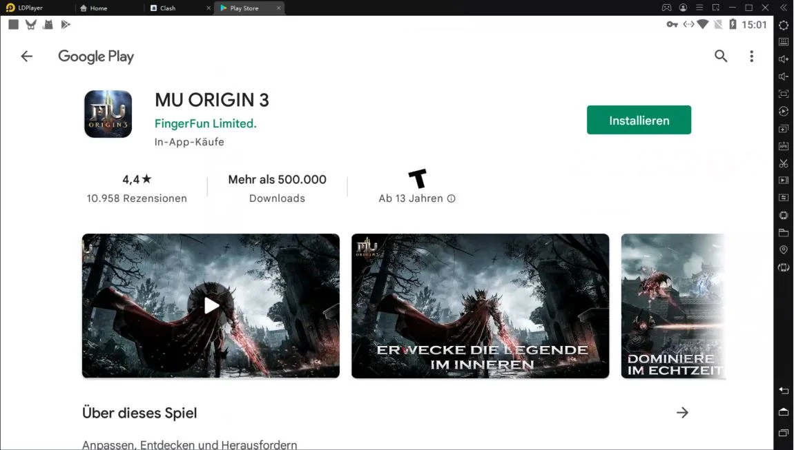 Wie spielt man MU Origin 3 auf PC