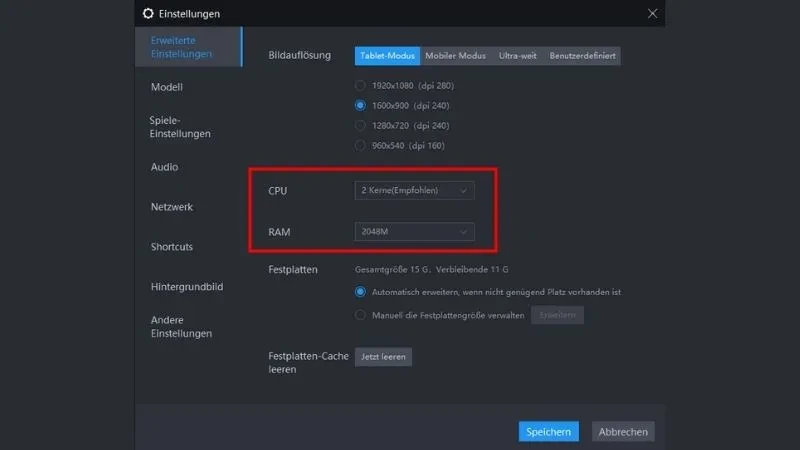 Hohe FPS/Grafik Setup Guide für Android-Emulatoren