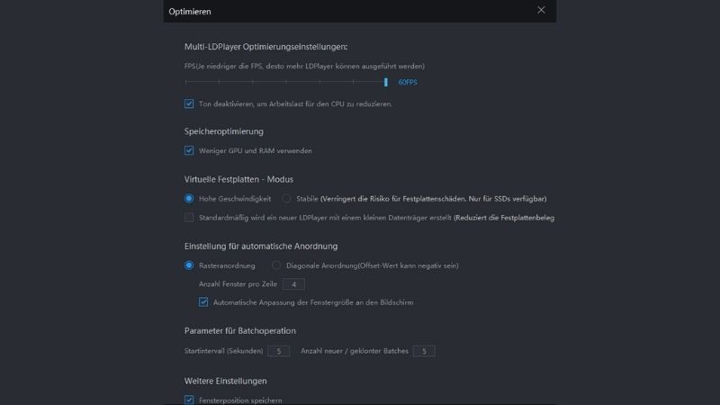 Wie man so viele Instanzen von LDPlayer wie möglich öffnet | Multiple LDPlayer-Optimierungen und Emulator-Parametereinstellungen