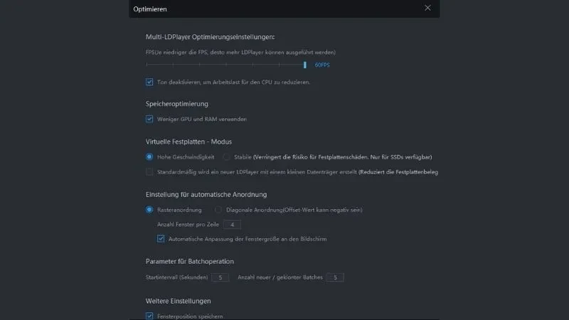 Wie man so viele Instanzen von LDPlayer wie möglich öffnet | Multiple LDPlayer-Optimierungen und Emulator-Parametereinstellungen