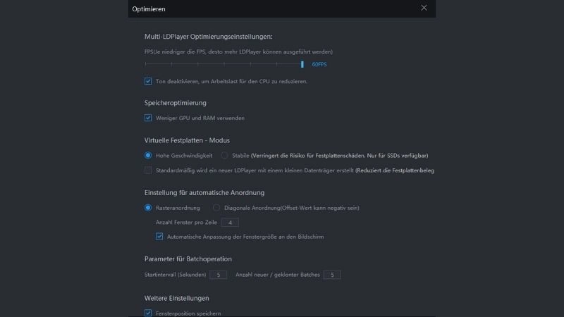 Wie man so viele Instanzen von LDPlayer wie möglich öffnet | Multiple LDPlayer-Optimierungen und Emulator-Parametereinstellungen
