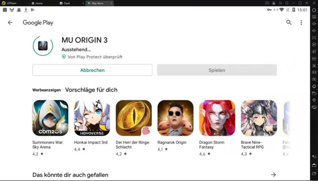 Wie spielt man MU Origin 3 auf PC