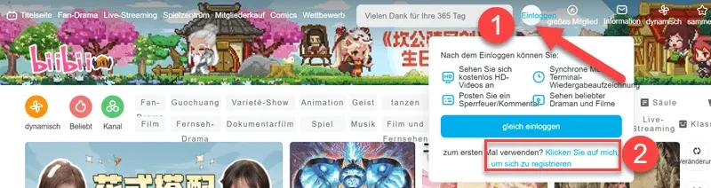 Wie man ein Bilibili-Konto zum Spielen der nur in China verfügbaren Spiele registriert 2022?