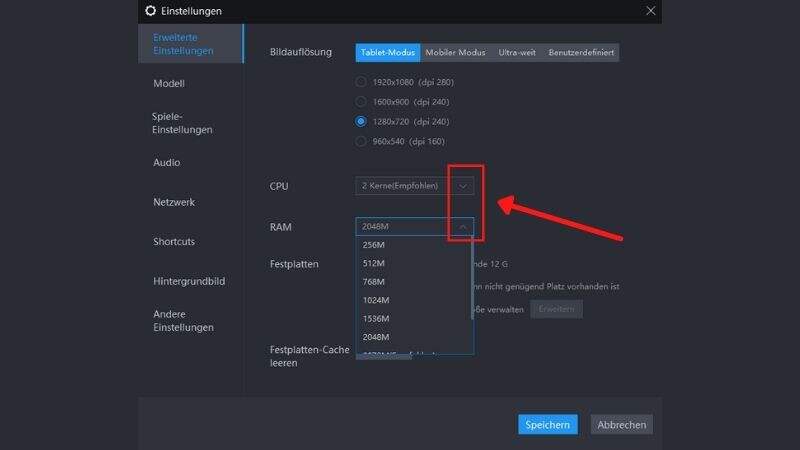 So konfigurierst du RAM und CPU für deinen Emulator richtig