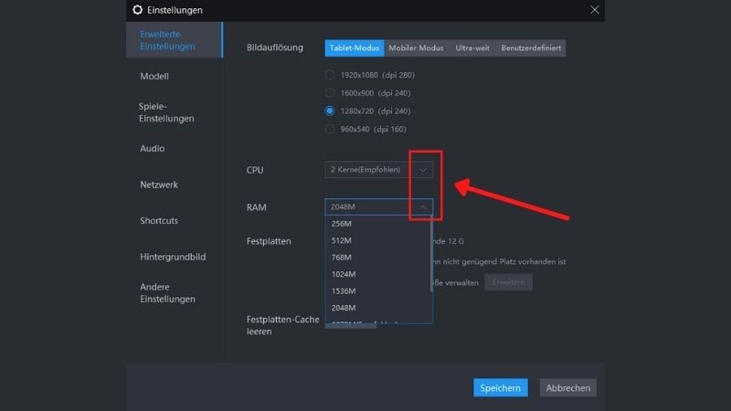 So konfigurierst du RAM und CPU für deinen Emulator richtig