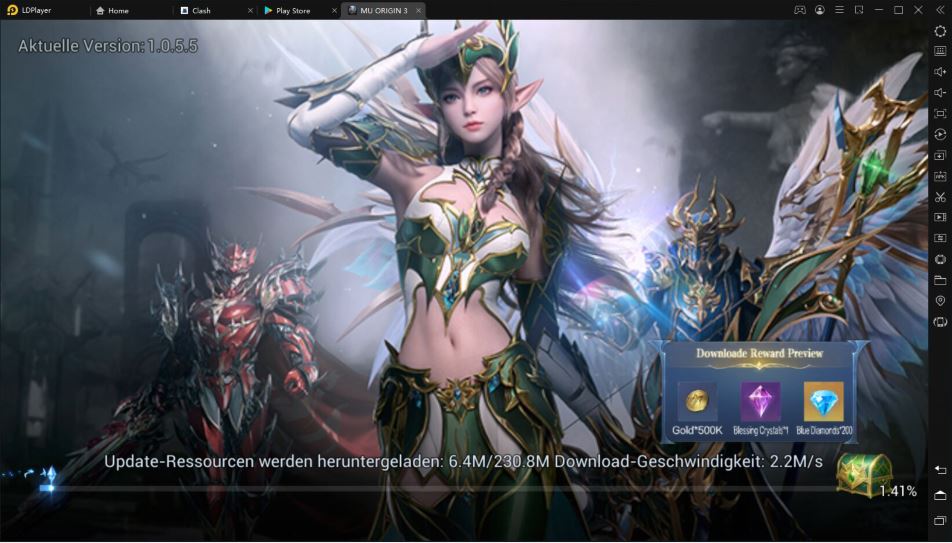 Wie spielt man MU Origin 3 auf PC