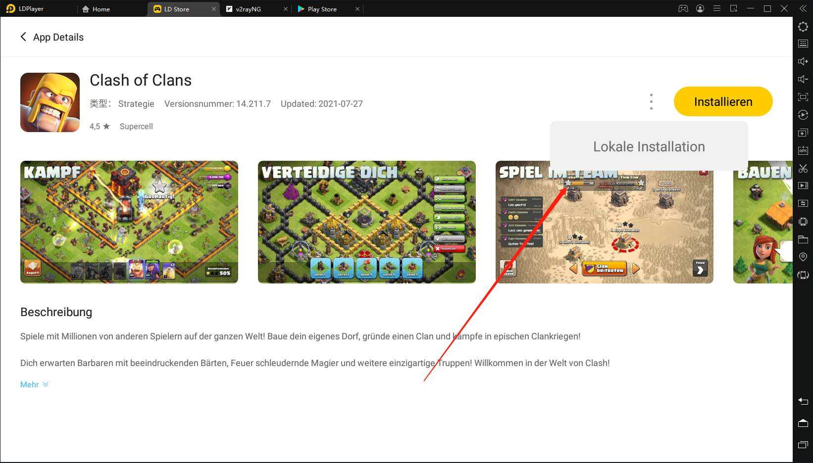 Die Inkompatibilität zwischen deinem PC und der Version auf Play Store