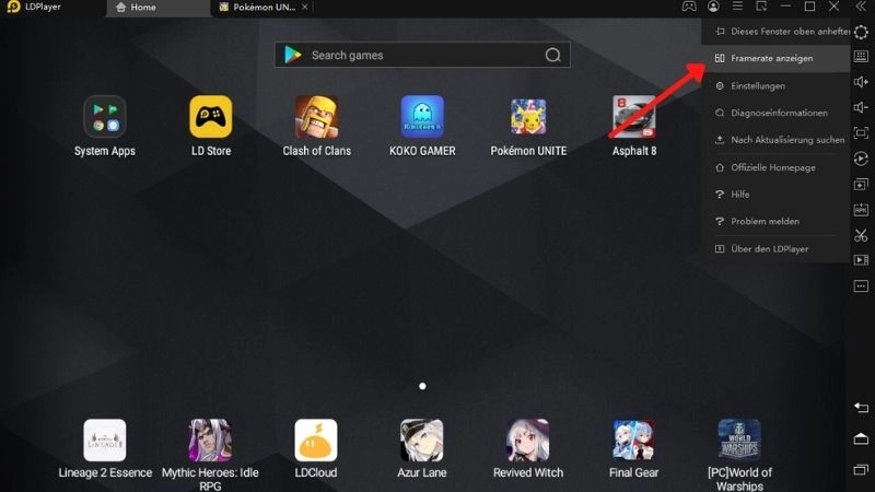 Wie man von LDPlayer angebotene FPS-Einstellungen verwendet