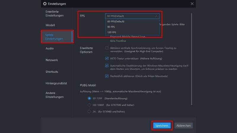 Hohe FPS/Grafik Setup Guide für Android-Emulatoren