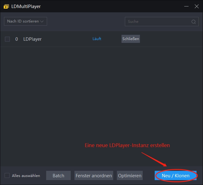 Die Lösung von dem Problem, dass LDPlayer nur bis 50% oder 94% lädt