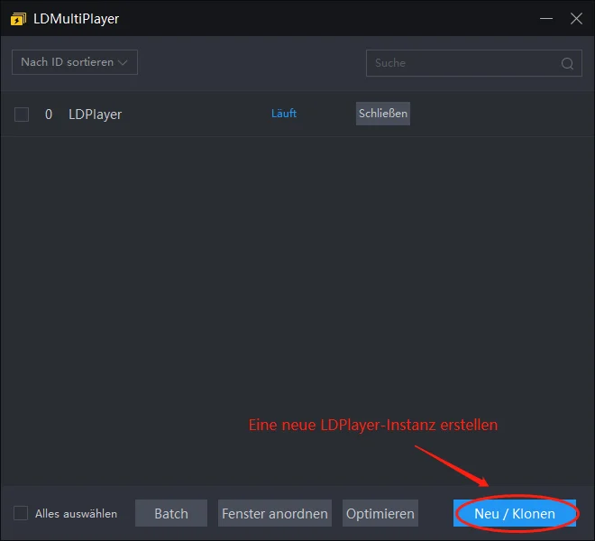 Die Lösung von dem Problem, dass LDPlayer nur bis 50% oder 94% lädt