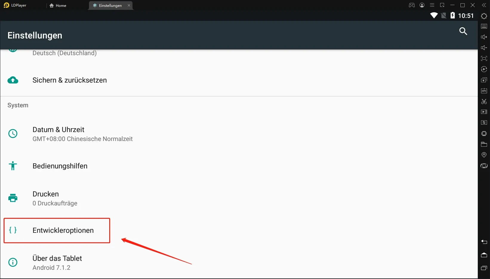 Wie wird Entwickleroptionen für LDPlayer aktiviert?