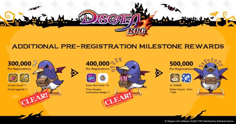 Disgaea Item World pre-reg rewards