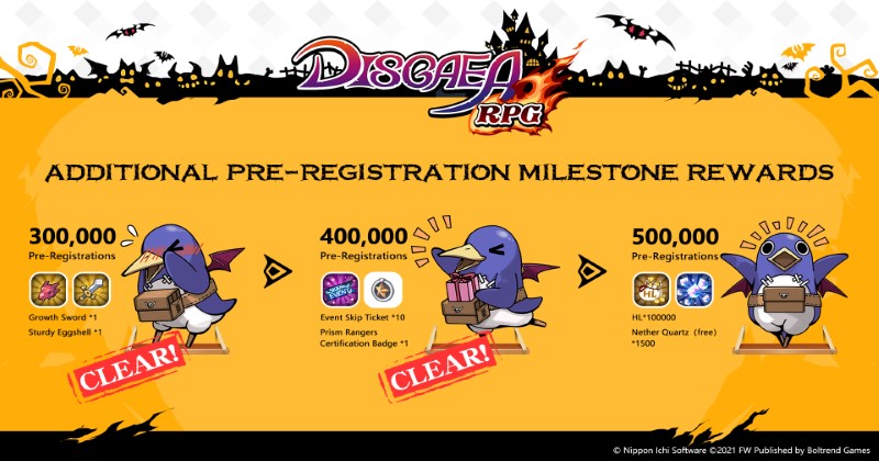 Disgaea Item World pre-reg rewards