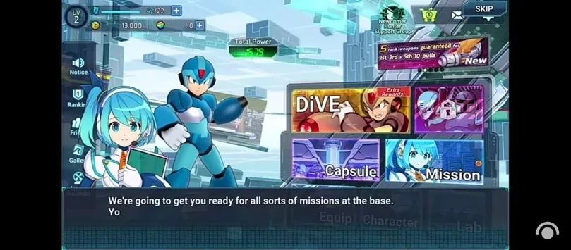 MEGA MAN X DiVE Gear