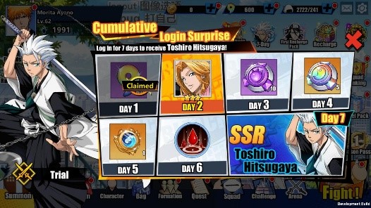 BLEACH: Eternal Soul is launches today! Login to get the powerful SSR character Toshiro Hitsugaya!