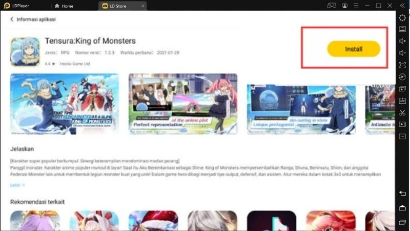 Download and Play Tensura:King of Monsters