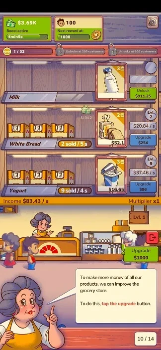 idle shop manager gameplay