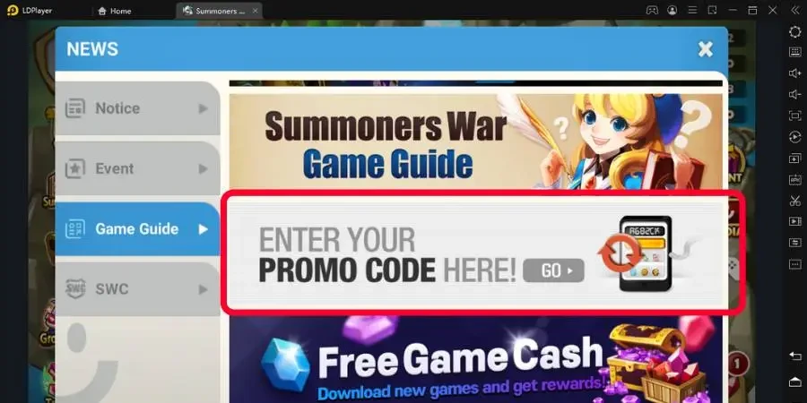 Summoners War Promo Codes