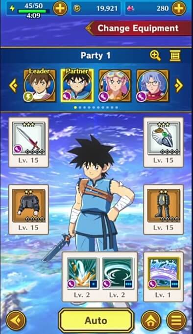 DQ Dai: A Hero's Bonds Equipment