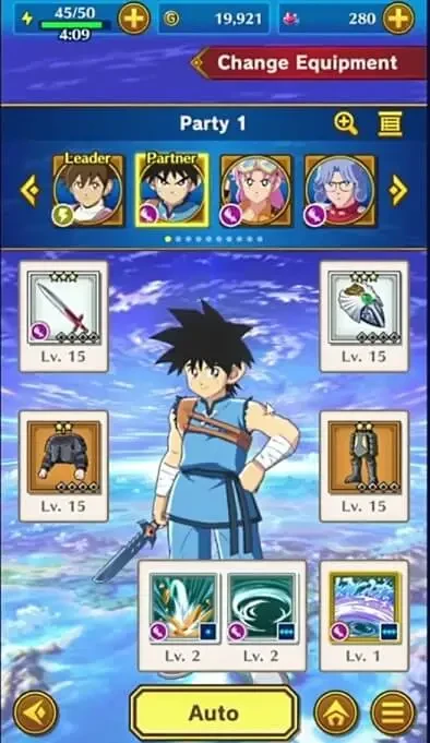 DQ Dai: A Hero's Bonds Equipment