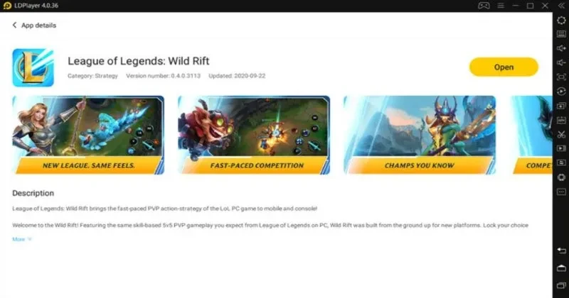 wild rift ldplayer