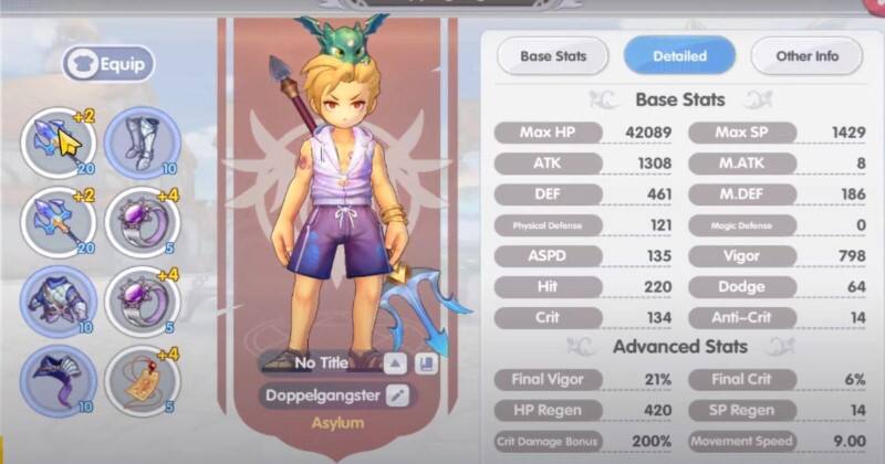 Ragnarok X Next Generation Stats