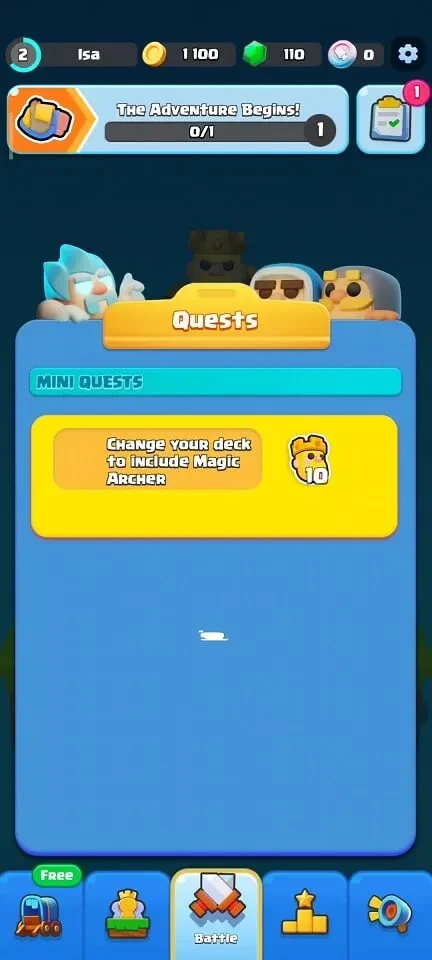 Clash Mini Quests