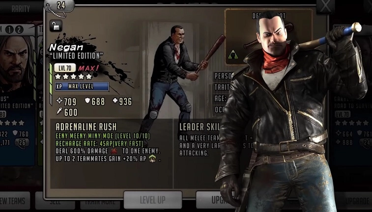 The Walking Dead: Road to Survival Characters