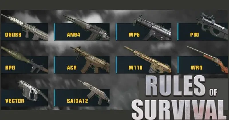 Rules of Survival Weapon List and the Best Weapon Guide