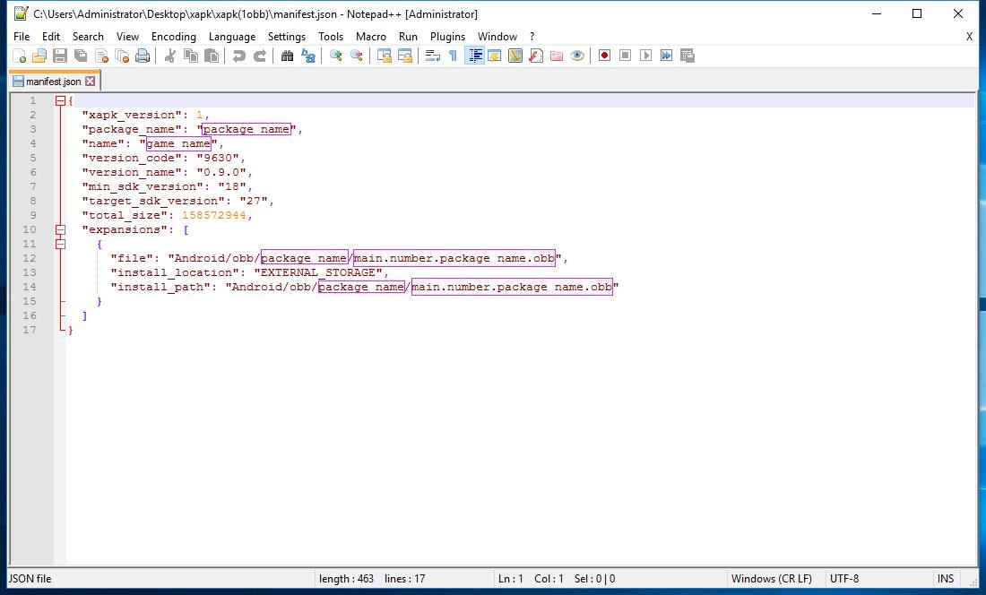 How to form a XAPK file