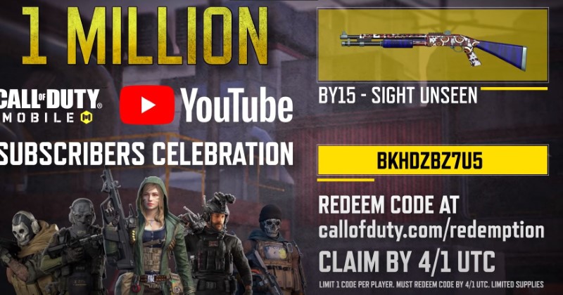 Call of Duty: 1 Million Free Redeem Code