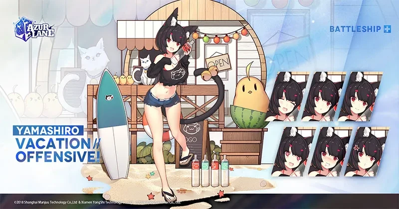 Azur Lane June 17 Patch Note with Vacation Offensive, Dawning Ceremony, and Blueprint Completion