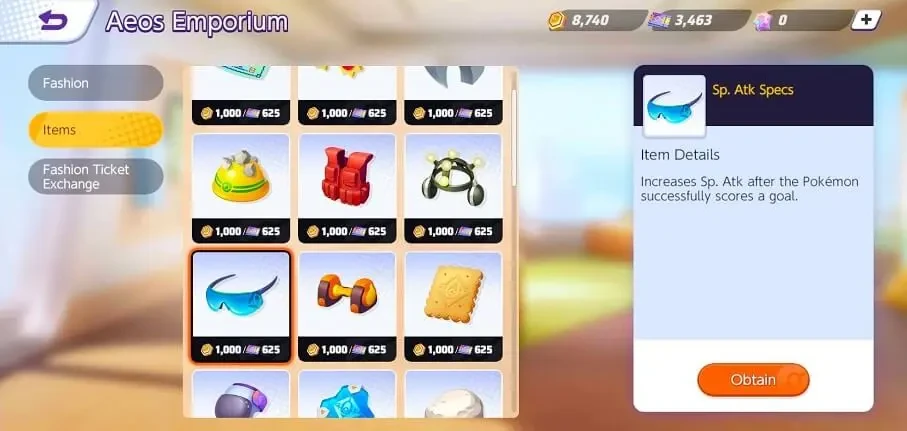 Pokemon Unite Items