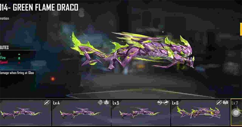 Free Fire: How to get the newest Gun skin Green Flame Draco M1014?