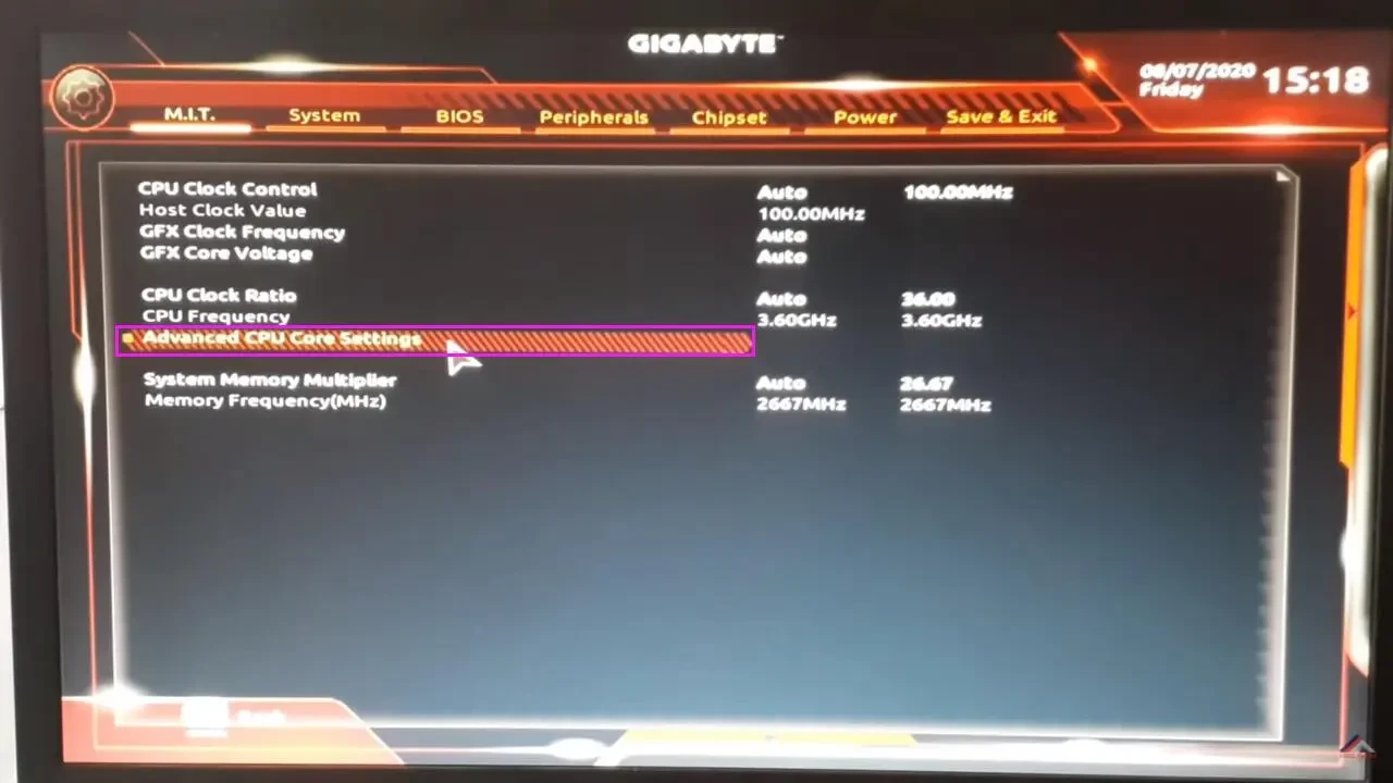 Enable Virtualization Technology (VT) on GIGABYTE computer and motherboard