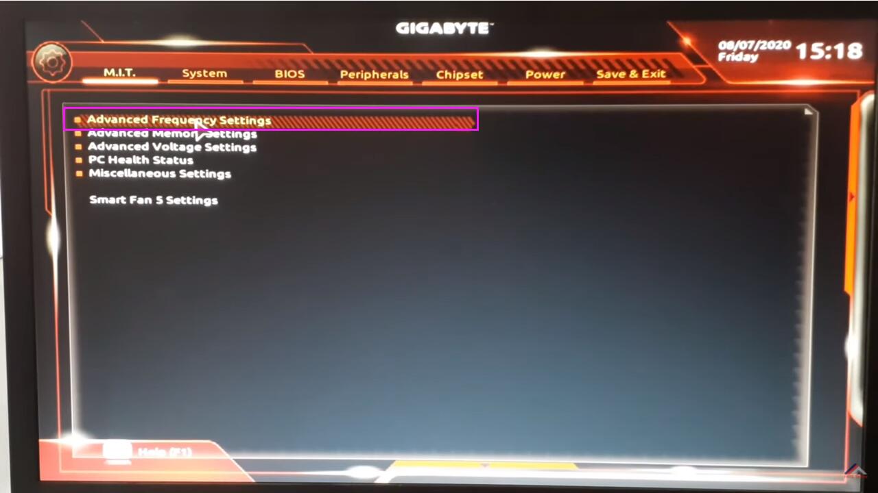 Enable Virtualization Technology (VT) on GIGABYTE computer and motherboard